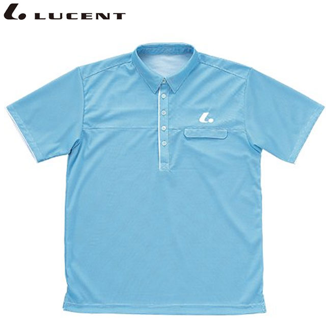 ネコポス ルーセント LUCENT ポロシャツ Uni ゲームシャツ ブルー ショートスリーブ 半袖 トップス ウエア アパレル 服 吸汗速乾 メンズ レディース ユニセックス テニス XLP8287 1