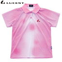 ネコポス ルーセント LUCENT ポロシャツ Ladies ゲームシャツ パステルピンク ショートスリーブ 半袖 トップス ウエア アパレル 服 UVカット 吸汗速乾 レディース テニス XLP4652