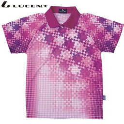 ネコポス ルーセント LUCENT ポロシャツ Ladies ゲームシャツ ピンク ショートスリーブ 半袖 トップス ウエア アパレル 服 UVカット 吸汗速乾 レディース テニス XLP4791