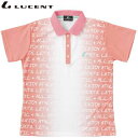 ネコポス ルーセント LUCENT ポロシャツ Ladies ゲームシャツ ライトピンク ショートスリーブ 半袖 トップス ウエア アパレル 服 UVカット 吸...