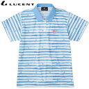 ネコポス ルーセント LUCENT ポロシャツ Ladies ゲームシャツ ブルー ショートスリーブ 半袖 トップス ウエア アパレル 服 UVカット 吸汗速乾...