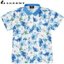 ネコポス ルーセント LUCENT ポロシャツ Ladies ゲームシャツ ブルー ショートスリーブ 半袖 トップス ウエア アパレル 服 UVカット 吸汗速乾...