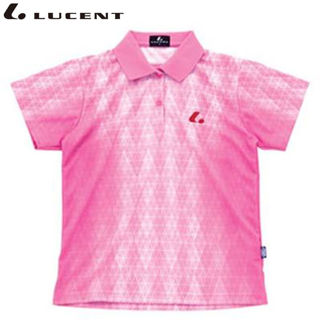 ネコポス ルーセント LUCENT ポロシャツ Ladies ゲームシャツ パステルピンク ショートスリーブ 半袖 トップス ウエア アパレル 服 UVカット 吸汗速乾 レディース テニス XLP4642