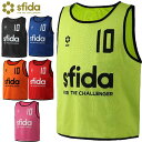 スフィーダ sfida ビブス Challenger sfida TEAM BIBS ノースリーブ 袖無し トップス ウエア アパレル 服 10枚セット袋付き 2番～11番 大人サイズ ジュニアサイズ サッカー フットボール フットサル SH22G02