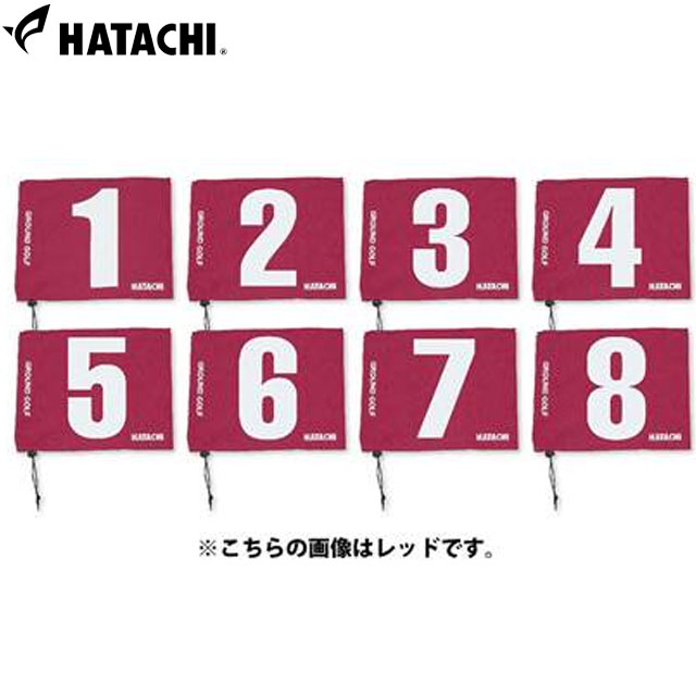 ハタチ グラウンドゴルフ用 旗 8ホールセット BH5001S NO.1-8 HATACHI
