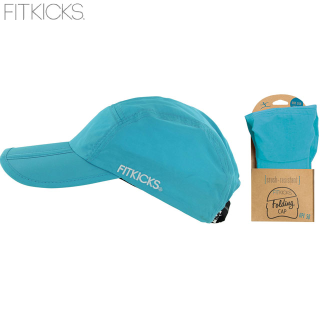 ネコポス フィットキックス FITKICKS キャップ FOLDING CAP TURQUOISE 帽子 レディース 用品 用具 小物 アイテム グッズ アクセサリー カジュアル アクティブライフスタイル アールオーエヌ RON KFK0422