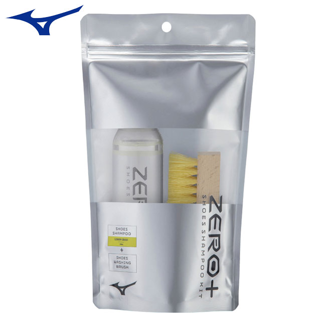 ミズノ シューズアクセサリー メンテナンス ZERO+ シューズシャンプーキット P1GZ0101 MIZUNO シャンプーとブラシのセット スポーツアクセサリ...