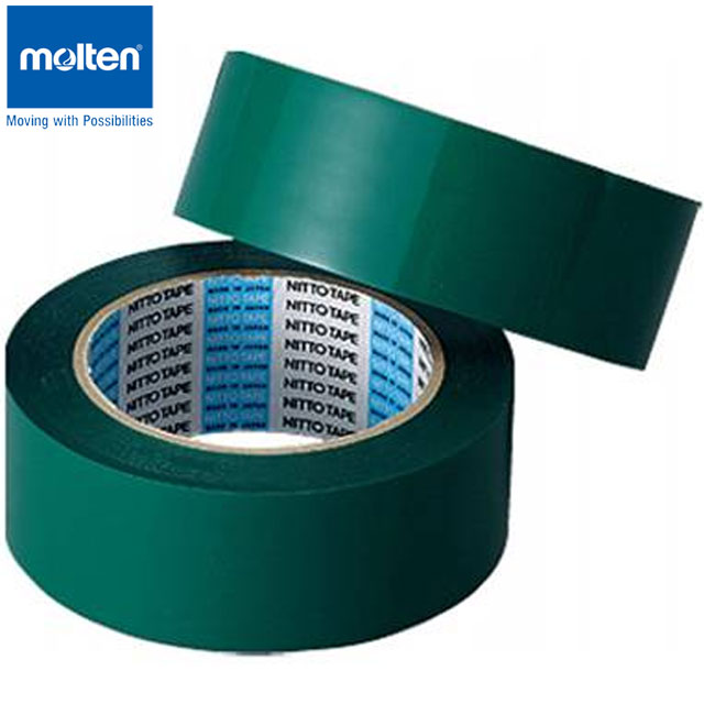 モルテン molten ラインテープ グランドテープ ポリラインテープ 緑 幅40mm×長さ60m 2巻入 用品 用具 小物 アイテム グッズ アクセサリー バドミントン ソフトバレーボール PT4G