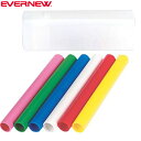 エバニュー EVERNEW バトン リレーバトンプラ製中 6色組 小学校高学年向 リレー 用品 用具 小物 アイテム グッズ アクセサリー 陸上 EGA185