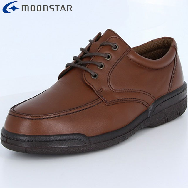 ムーンスター MOONSTAR コンフォートレザーシューズ メンズ SPH7484 ダークブラウン Uチップタイプ ソフトレザー 4E シューズ 靴 用品 用具 42249233
