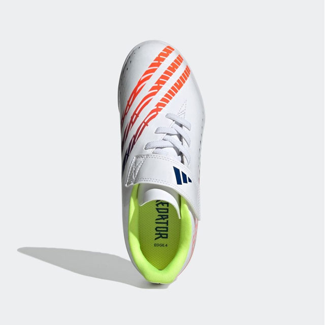 アディダス adidas スパイク JRターフ プレデター エッジ.4 H&L TF J / ターフ用 / PREDATOR EDGE.4 HOOK-AND-LOOP TF J フットウェアホワイト/ソーラーイエロー/パワーブルー 靴 ジュニア用サッカーブーツ ジュニア キッズ 用品 用具 サッカー GV8500バーゲン サッカー 用品 セール