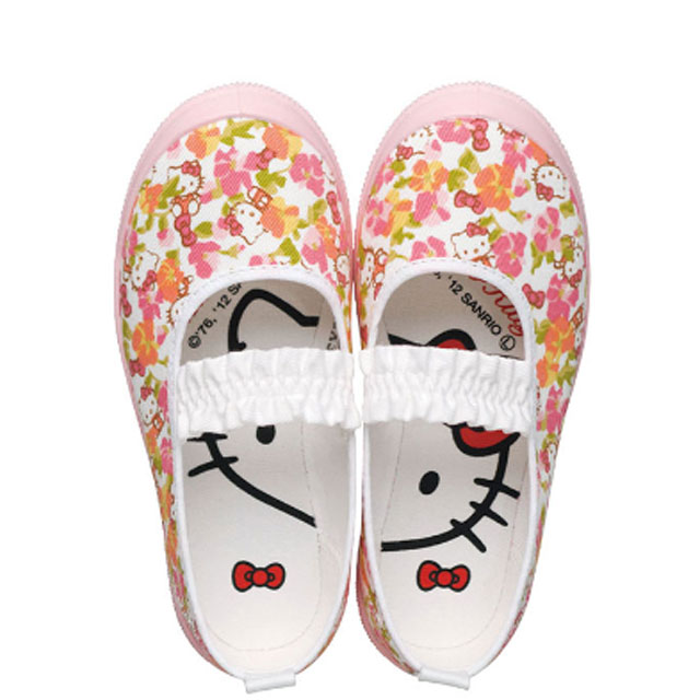 アサヒシューズ 子供用 上履き ハローキティS04 ピンク KD37053 2E HELLO KITTY キティちゃん キッズ ジュニア 日本製 国産 屋内シューズ 室内履き