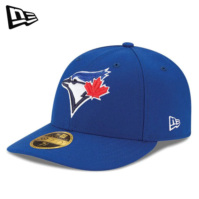 ニューエラ NEW ERA メンズ レディース キャップ ロープロファイル Low Profile LP 59FIFTY MLBオンフィールド トロント・ブルージェイズ ゲーム ライトロイヤル 青 ブルー 13554926 吸汗速乾 紫外線対策 UPF50+ カーブドバイザー チームロゴ 帽子 ユニセックス 男女兼用