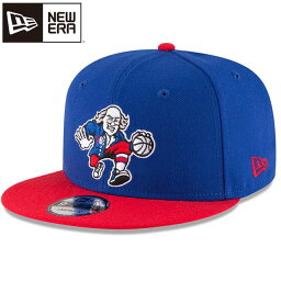 ニューエラ NEW ERA メンズ レディース キャップ 9FIFTY フィラデルフィア・セブンティシクサーズ ブルー レッドバイザー 13552026 チームロゴ NBA フラットバイザー スナップバック サイズ調整 帽子 青 赤 男女兼用 ユニセックス