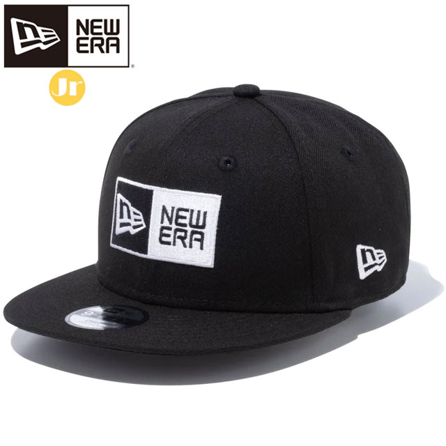 ニューエラ NEW ERA キャップ キッズサイズモデル Child 9FIFTY ボックスロゴ ブラック × ホワイト 帽子 CAP 定番アイテム チャイルド ジュニア キッズ ユニセックス 小物 グッズ ウエアアクセサリー 13552049