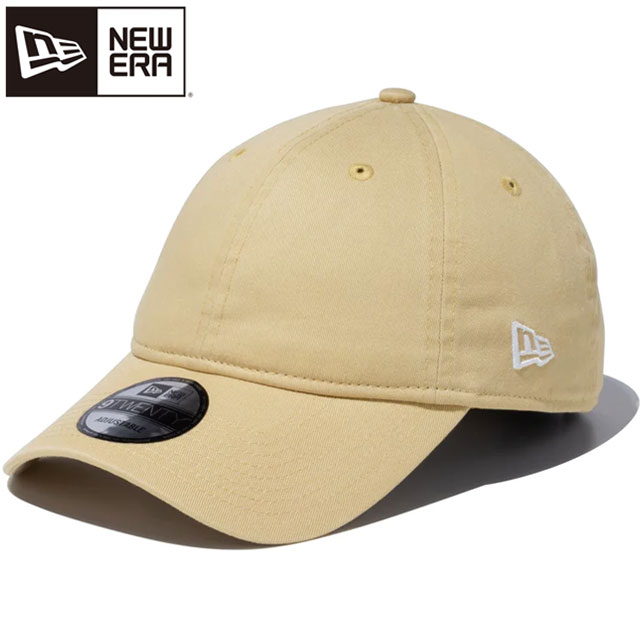 ニューエラ NEW ERA キャップ アジャスタブル 9TWENTY ウォッシュドコットン ベーシック ベガスゴールド × ホワイト 帽子 CAP クロスストラップ 定番アイテム 無地 メンズ レディース ユニセックス 小物 グッズ ウエアアクセサリー 13552116