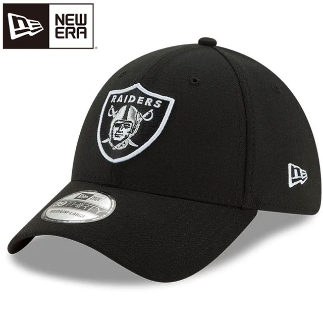 ニューエラ NEW ERA キャップ ストレッチフィット 39THIRTY ラスベガス・レイダース ブラック × チームカラー 帽子 CAP 定番アイテム ..