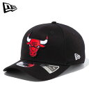 ニューエラ NEW ERA メンズ レディース キャップ 9FIFTY ストレッチスナップ シカゴ・ブルズ ブラック × チームカラー 13562064 スナップバック サイズ調整 カーブドバイザー NBA チームロゴ 黒 帽子 ユニセックス 男女兼用 1