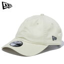 ニューエラ カジュアル キャップ 9TWENTY ウォッシュドコットン ベーシック NEW ERA 13562197 アイボリー 帽子 ウォッシュ加工 柔らかなかぶり心地が特徴