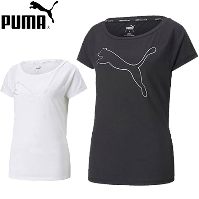 ネコポス プーマ PUMA ウィメンズ トレーニング FAVORITE キャット 半袖 Tシャツ 522853 ドライ 吸水速乾 レディース スポーツ 運動 ジム ランニング 女性用