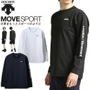 ☆ネコポス デサント ムーブスポーツ SUNSCREEN スリーブロゴ ロングスリーブシャツ DESCENTE DMMVJB56 長袖Tシャツ トレーニング カジュアル あす楽対応