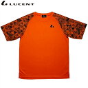 ネコポス LUCENT ルーセント テニス バドミントン メンズ レディース Uni ゲームシャツ 襟なし XLH3342 オレンジ 半袖 Tシャツ ユニフォー...