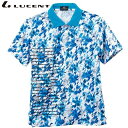 ネコポス LUCENT ルーセント テニス バドミントン メンズ レディース ジュニア Uni ゲームシャツ XLP8427 ブルー ポロシャツ 吸汗速乾 UV...