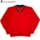 LUCENT ルーセント テニス バドミントン メンズ レディース ジュニア Uni ウィンドプラストレーナー XLT1414 レッド 長袖 スウェット ユニフ...