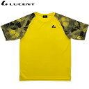 ネコポス LUCENT ルーセント テニス バドミントン メンズ レディース Uni ゲームシャツ 襟なし XLH3323 イエロー 半袖 Tシャツ ユニフォー...
