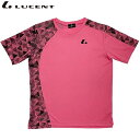 ネコポス LUCENT ルーセント テニス バドミントン メンズ レディース Uni ゲームシャツ 襟なし XLH3331 ピンク 半袖 Tシャツ ユニフォーム...
