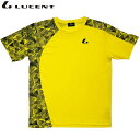 ネコポス LUCENT ルーセント テニス バドミントン メンズ レディース Uni ゲームシャツ 襟なし XLH3333 イエロー 半袖 Tシャツ ユニフォー...