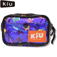 ネコポス キウ KiU ポーチ PVC ポーチM ダイナソー POUCH バッグインバッグにも使いやすいマルチポーチ 撥水 メンズ レディース ユニセックス 小物 グッズ ウエアアクセサリー アウトドア レジャー キャンプ フェス 外遊び 自然 喜雨 K340-211