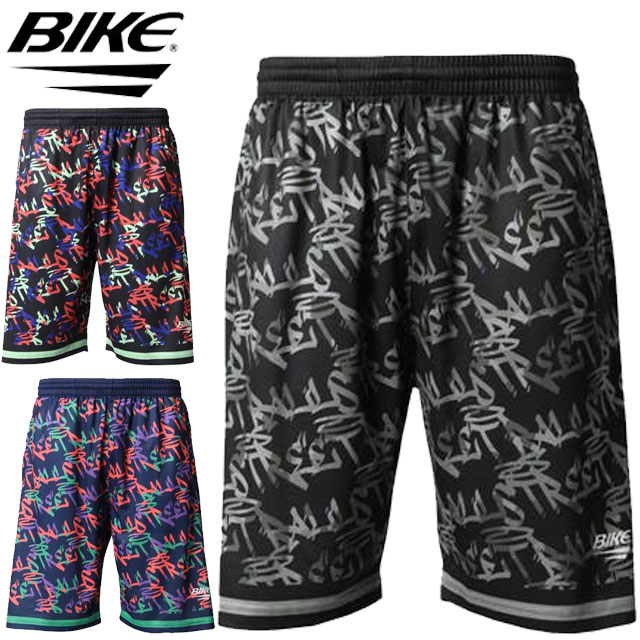 ネコポス バイク BIKE ファイナルコート FINAL COURT ハーフパンツ 昇華グラフィックパンツ ショートパンツ ショーツ 半ズボン 短パン ボトムス ウエア アパレル 服 23SS 吸水速乾 メンズ トレーニング バスケ バスケットボール BK6208