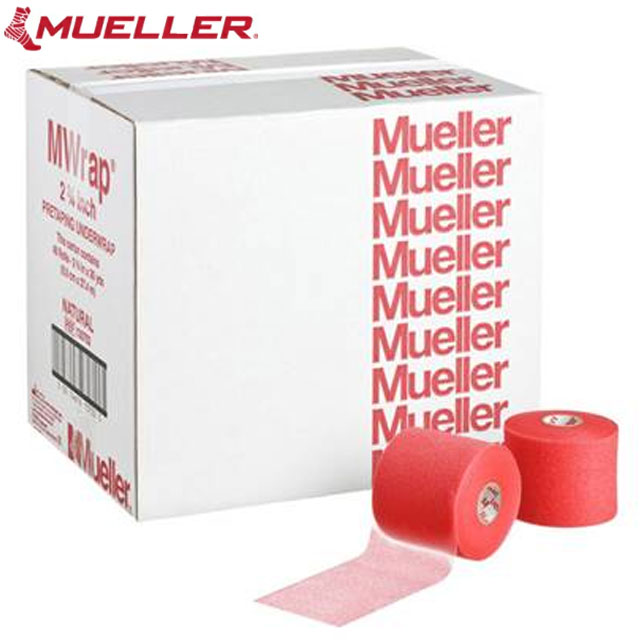 ミューラー Mueller Mラップ カラー ビッグレッド 130704 48個入り テーピング アンダーラップ ラテッ..