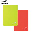 ネコポス フィンタ サッカー レフリーアクセサリー 警告・退場カード FINTA FT5986 イエロー・レッド2枚組 審判用具 日本製 フットサル