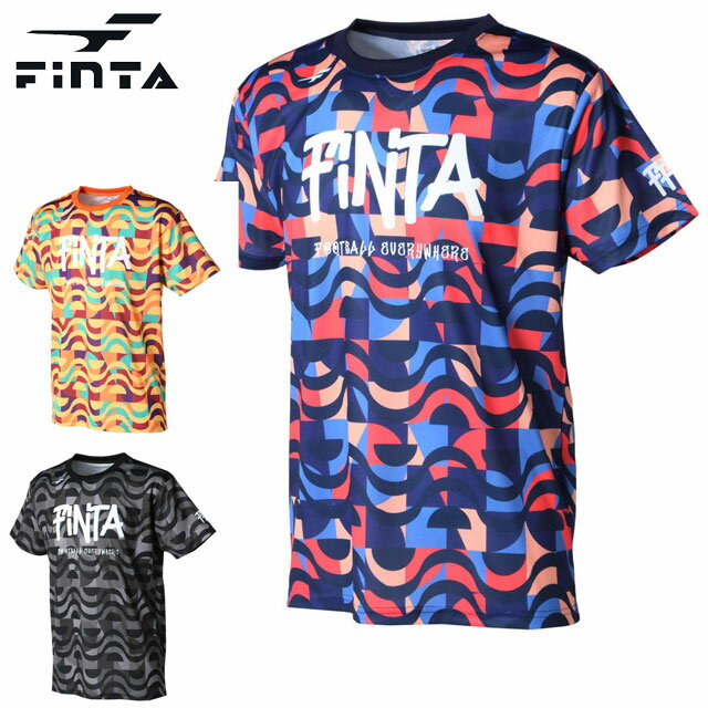 ネコポス フィンタ スポーツウエア FFF 昇華プラクティスシャツ FINTA FT8900 半袖Tシャツ 吸水速乾 自由で多彩なキャラクターを表現 サッカー フットサル トレーニングウエア