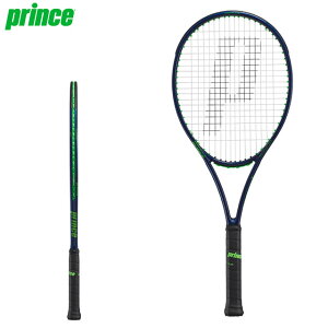プリンス テニス 硬式 ラケット ファントム 100 22 ブルーxプリンスグリーン prince 7TJ163 27インチ フレームのみ ガット張上げ無し ハードヒットで快適に飛ぶ薄型フレーム