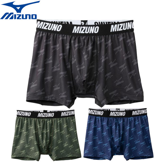 ネコポス ミズノ MIZUNO ボクサーパンツ プリントボクサーパンツ 前閉じ メンズ アンダーウエア アパレル 服 アウトドア ライフスタイル C2JBA167