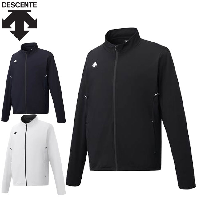 DESCENTE DMMWJF20 ウォームアップジャケット ライトスムーススウェット オーセンティックロゴ フルジップフーディー マルチトレ－ニング デサント