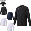 (☆)04 ネコポス デサント DESCENTE ロングTシャツ 長袖バレーボールシャツ 吸汗速乾 ワンポイント 無地 デサントロゴ 汎用性 ロンT 長袖 ロン...