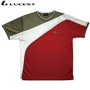 ネコポス LUCENT ルーセント シャツ Uni ゲームシャツ 襟なし レッド 半袖 ショートスリーブ トップス ウエア アパレル 服 吸汗速乾 UVカット ...