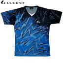 ネコポス LUCENT ルーセント シャツ Uni ゲームシャツ 襟なし ブルー 半袖 ショートスリーブ トップス ウエア アパレル 服 吸汗速乾 メンズ レデ...