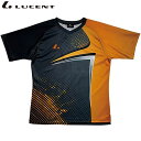 ネコポス LUCENT ルーセント シャツ Uni ゲームシャツ 襟なし オレンジ 半袖 ショートスリーブ トップス ウエア アパレル 服 吸汗速乾 メンズ レ...