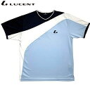 ネコポス LUCENT ルーセント シャツ Uni ゲームシャツ 襟なし ライトブルー 半袖 ショートスリーブ トップス ウエア アパレル 服 吸汗速乾 メンズ...
