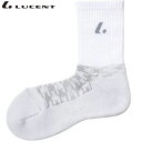ネコポス LUCENT ルーセント ソックス 靴下 Men's ホワイト インナー 下着 ウエア 25〜28cm メンズ テニス XLN1890