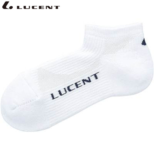 ネコポス LUCENT ルーセント ソックス 靴下 Men's ベリーショート ホワイト インナー 下着 ウエア 25～28cm 抗菌防臭加工 メンズ テニス XLN1920