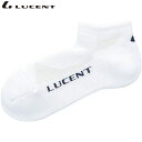 ネコポス LUCENT ルーセント ソックス 靴下 Men's ベリーショート ホワイト インナー 下着 ウエア 25〜28cm 抗菌防臭加工 メンズ テニス ...