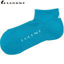 ネコポス LUCENT ルーセント ソックス 靴下 Men's ベリーショート ターコイズ インナー 下着 ウエア 25〜28cm 抗菌防臭加工 メンズ テニス...