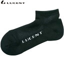 ネコポス LUCENT ルーセント ソックス 靴下 Men's ベリーショート ブラック インナー 下着 ウエア 25〜28cm 抗菌防臭加工 メンズ テニス ...