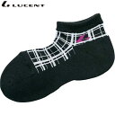 ネコポス LUCENT ルーセント ソックス 靴下 Men's ベリーショート ブラック インナー 下着 ウエア 25〜28cm 抗菌防臭加工 メンズ テニス ...